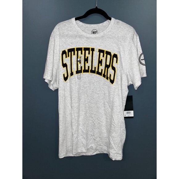 NEW '47 Men's L Pittsburgh Steelers Tee, MSRP $50 - Picture 1 of 5